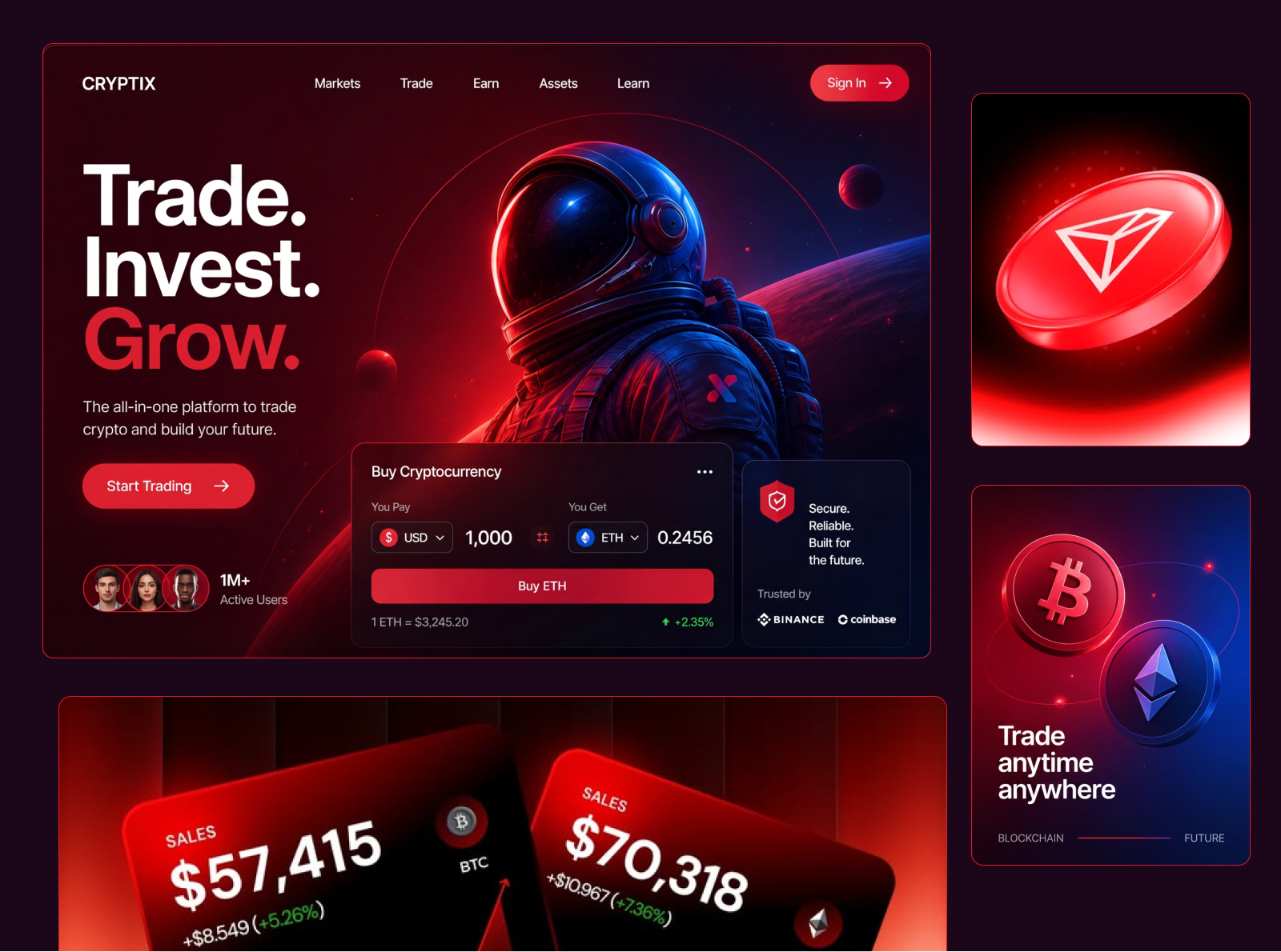 Next-Gen Crypto Trading Platform Experience