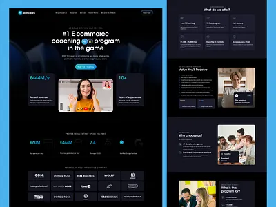 Landing Page Design branding coaching conversion focused design digital marketing ecomerce ecommerce landing page ecommerce marketing landing page landing page design landing page designer modern website performance marketing responsive web design saas landing page ui ux ui design web web design web designer website design