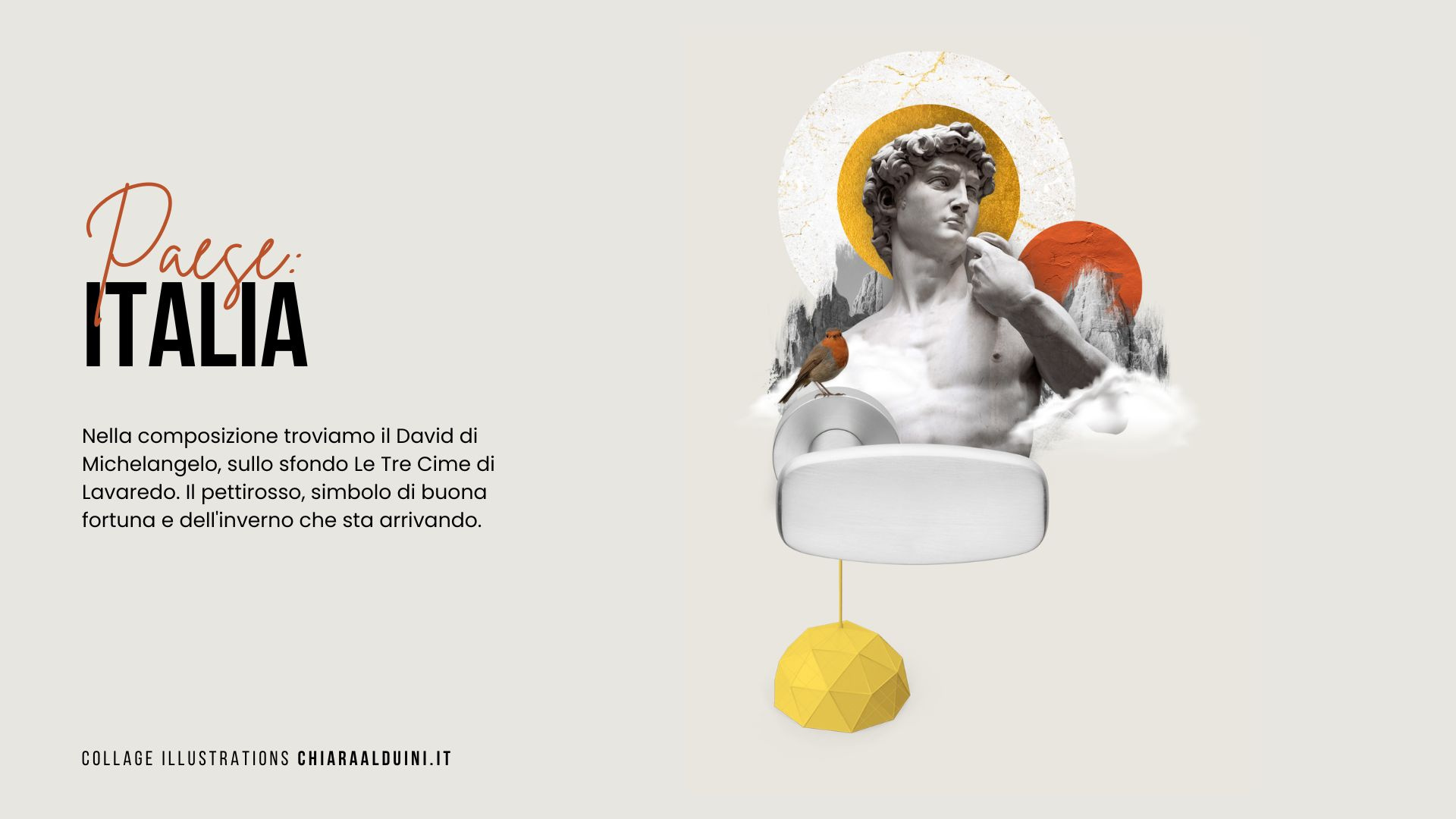 Calendar 2023 Linea Calì — Handles & Architectural art direction collage illustration cultural storytelling editorial design