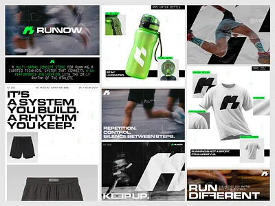 Visual Identity for a Running Concept Store brand identity branding font graphic design logo merch nike running sport trail typography visual identity