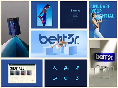 Better — Supplement Nutrition Branding & Packaging Design 3d brand identity branding design emblem health icon label logo packaging sports industry startup design supplement branding supplement brnad identity supplement packaging supplements suuplement ui ui ux wellness