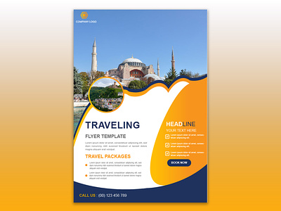 Travel And Tour Flyer Template booking flyer flyer template hotel hotel booking hotel flyer hotel room hotel template indoor information flyer inside ready to print resort resort flyer room travel travel booking travel flyer traveling trip