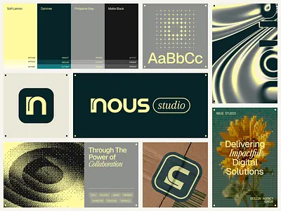 Nous Studio - Brand Identity agency brand concept brand guidelines brand identity brand strategy branding creative studio designthinking digital branding graphic design identity illustration logo logo design logomark logotype modern branding new typography visual identity