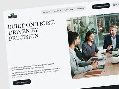 Financial & Accounting Services Website development landing landing page landing page design ui ui design ui ux ux web design webflow webflow development website website design
