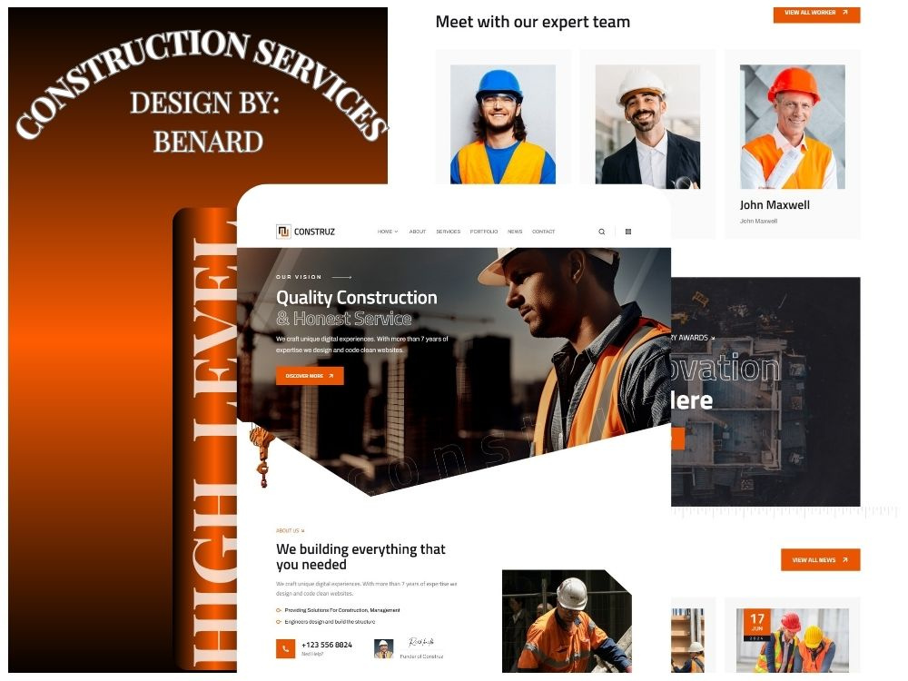 Example of Modern Business Website Design
