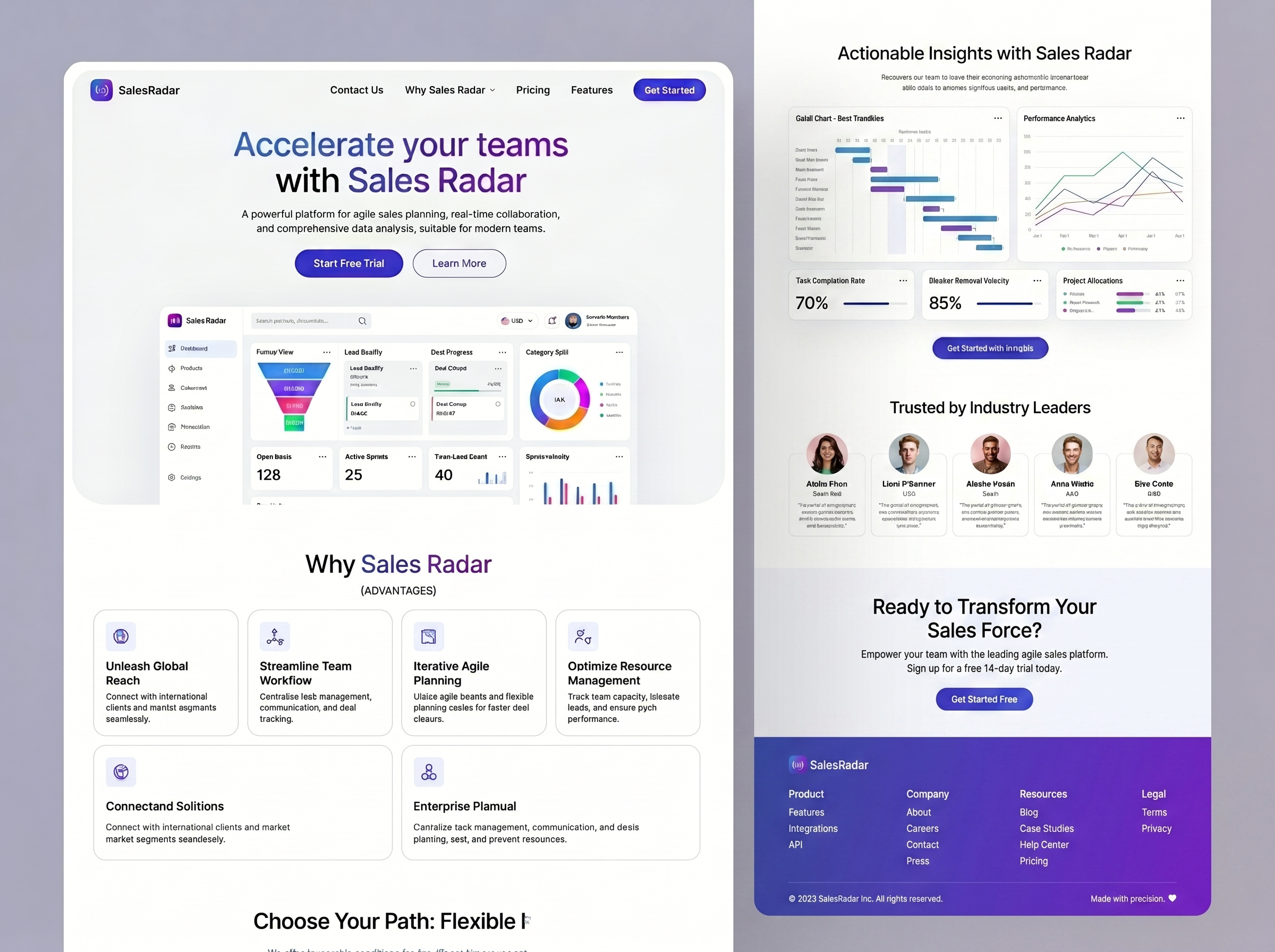 Seamless Resource Planning | Modern SaaS Web UI analytics ui b2b saas clean ui corporate design dashboard ui data visualization enterprise software erp design modern web project management resource planning saas landing page tech startup uiux user interface web design web ui workflow
