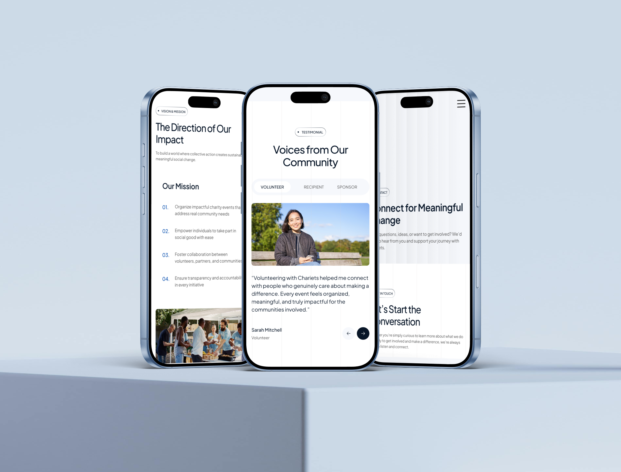 Chariets Responsive Design - Non-Profit Charity Website UI Figma charity donation figma figma design figma template homepage landing page ngo ui design ui inspiration ui showcase ui trends uiux ux design web design website design