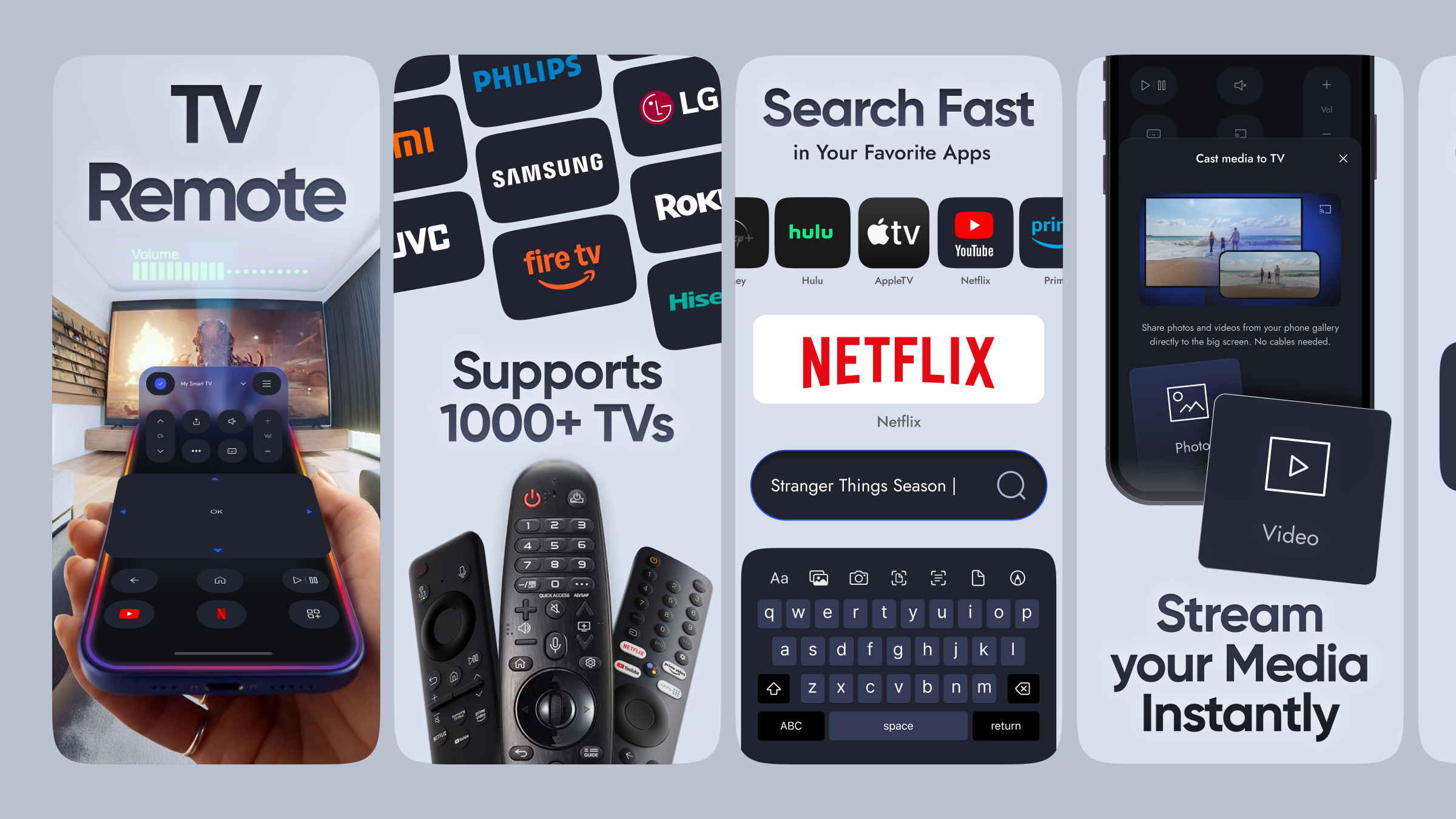 App Store Screenshots | Universal TV Remote Control app design app marketing app screenshots app store app store creative app store design app store listing app store optimization app store preview app store screenshots app store visuals aso conversion optimization google play mobile app design mobile app marketing mobile ui product design screenshot design ui design