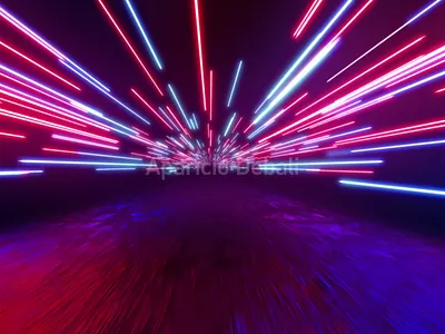 Neon Tunnel Loop 3d animation design motion graphics