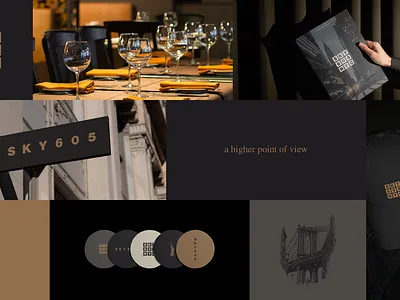 SKY605 / Elevated Restaurant Branding in NYC beautiful restaurant branding branding branding agency design inspiration dining exclusive food high end high level luxury luxury branding premium restaurant restaurant brand design restaurant brand development restaurant branding restaurant logo sophisticated