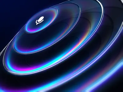 Voice Interaction — Colorful Glass CGI by AmazingUI 3d 3d animation 3d motion ai assistant ai voice animation audio audio design cgi mobile music product design shazam sound sound design ui interaction ui voice voice voice design voice ui