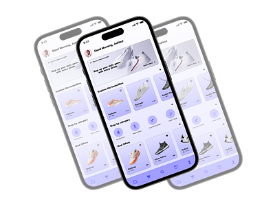 Sneaker Shopping Application android app app design branding design ecommerce graphic design illustration logo shopping app sneaker shopping app sneakers ui uiux uiuxdesign ux vector