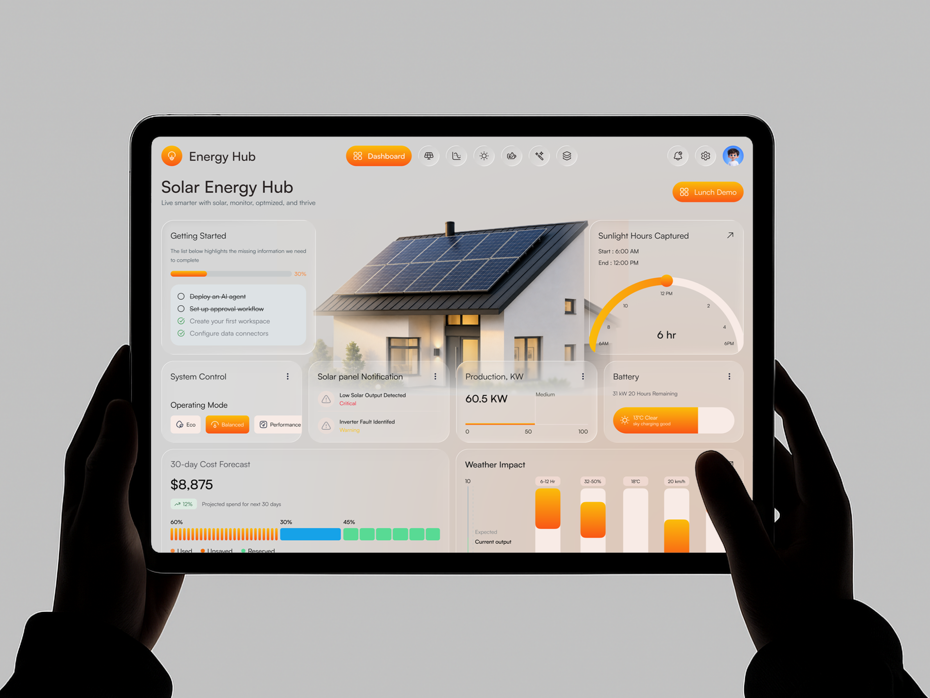 Solar Panel Management Dashboard animation dashboard design data visualization design design inspiration energy analytics power management product design renewable energy saas solar energy solar monitoring solar power solar tech ui ui design uiux user interface ux design