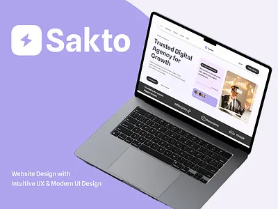 Sakto B2B SaaS Website UI/UX Design Project b2b saas color palette conversion focused design figma website design landing page design modern website ui product website responsive web design saas landing page saas website startup website typography design ui ux design web design website design