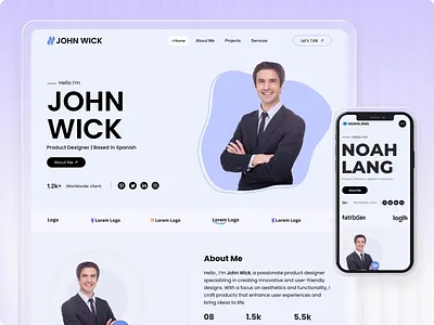 Wix Template For Portfolio Website, UI/UX Designer, Editor etc design portfolio designer site easy wix design minimal wix studio portfoli website website template wix landing page wix luxury template wix studio wix studio service wix studio website wix web page wix website design