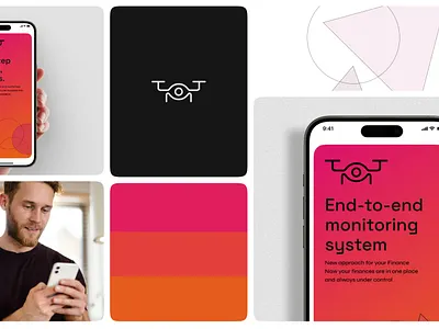 Overwatch — Designing a Smart Monitoring Brand ai smart systems branding design geometric gradient graphic design logo minimal modern monitoring saas visual identity