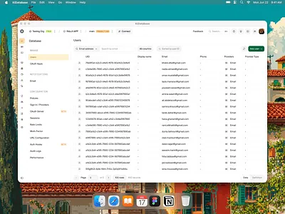 KiDatabase - Authentication authentication branding code dashboard design minimalist saass theme tools ui web web design website