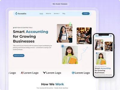 Wix Template For Accounting Firm, Bookkeeping, Finance, SAAS accounting firms accounting website bookkeeper website bookkeeping business bookkeeping site bookkeeping template business website consultant design freelance business service website tax website template website template wix wix studio wix studio website wix template wix website wix website template