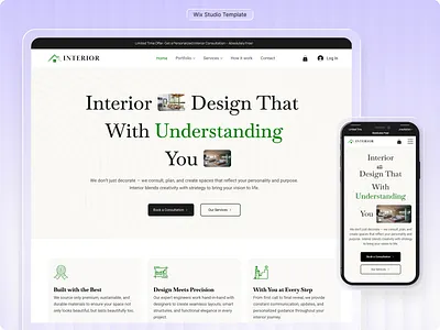 Wix Template for Interior, Construction, Architecture, Furniture architect website decorator website home design website home stager website interior decorator interior design page interior design site interior designer interior website luxury website modern website responsive site website template wix wix studio wix studio website wix template wix website template