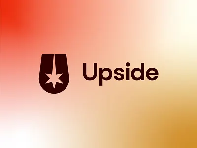 Upside Logo brand brew cafe coffee coffee brand coffee logo coffee shop logo design drink food food and drink gradient identity logo minimalist shop star star logo visual identity