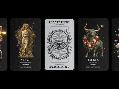 THE ZODIAC / CODEX by INDUSTRIA® archetype astrology design branding branding agency card design creative direction design studio editorial design esoteric design illustration industria occult art poster design premium branding symbol design tarot design typography visual identity zodiac zodiac signs