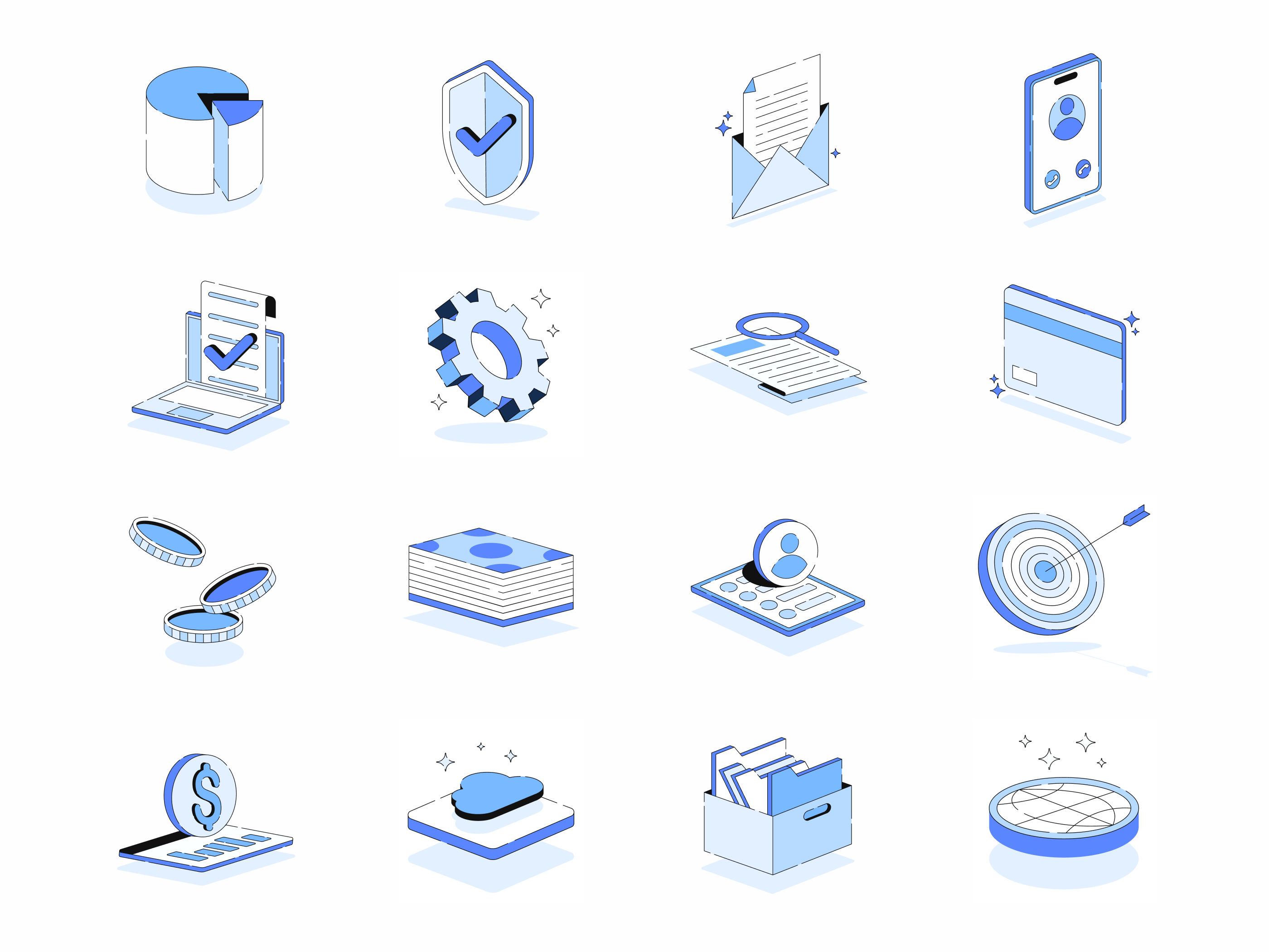 Digital Marketing Icons blog blue icon design digital digital marketing empty graphic design icon set icons illustration marketing ui vector website
