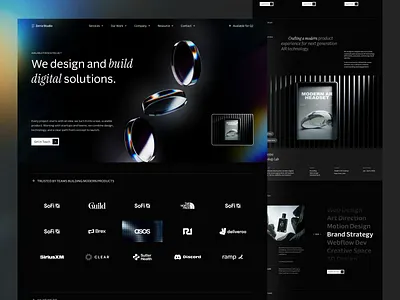 Zerra - Digital Agency Landing Page agency branding clean creative design design design inspiration digital agency emura studio framer template landing page minimal design modern design product design saas studio studio design ui ux design web design webflow
