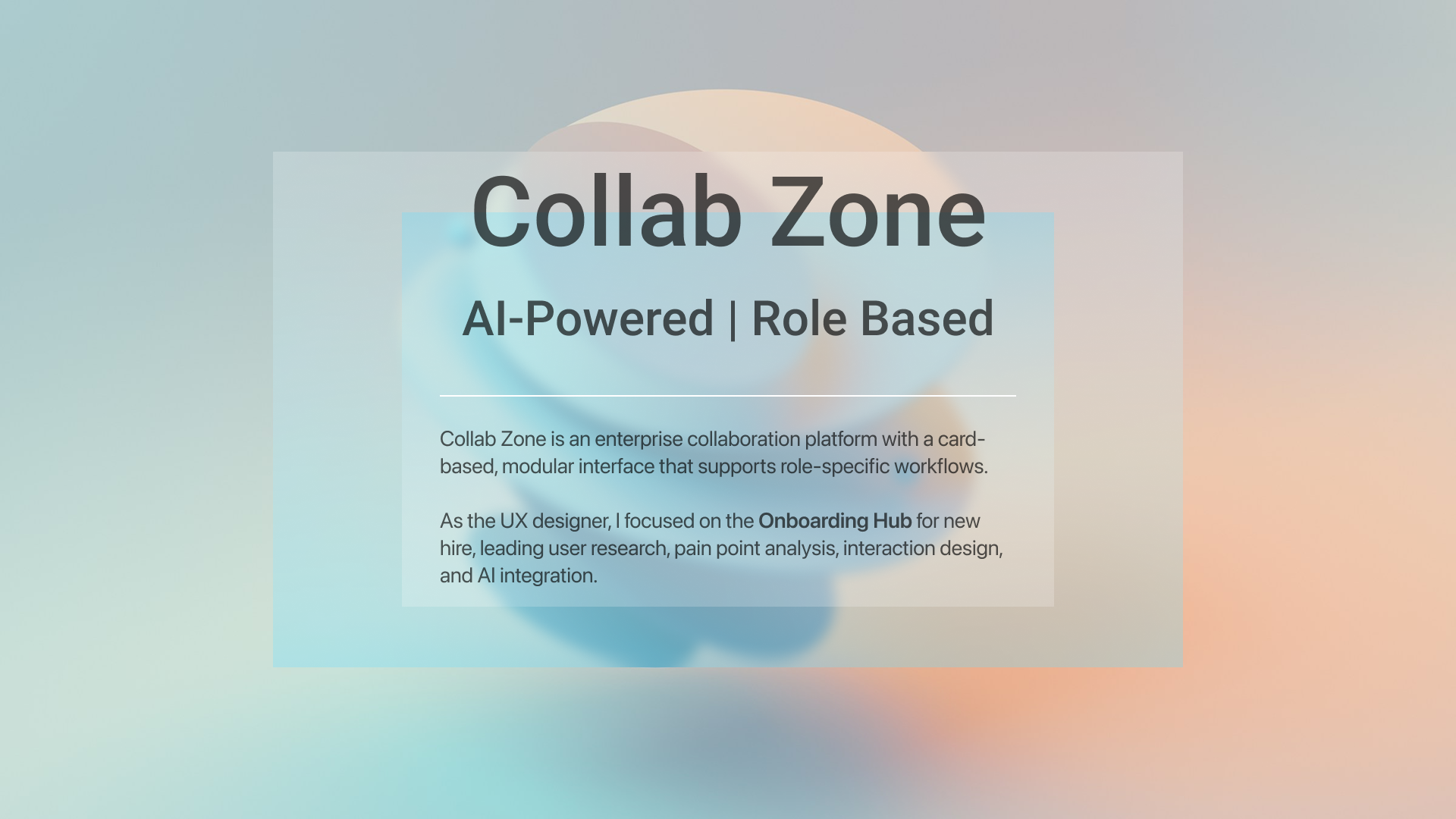 CollabZone: AI-Powered Onboarding