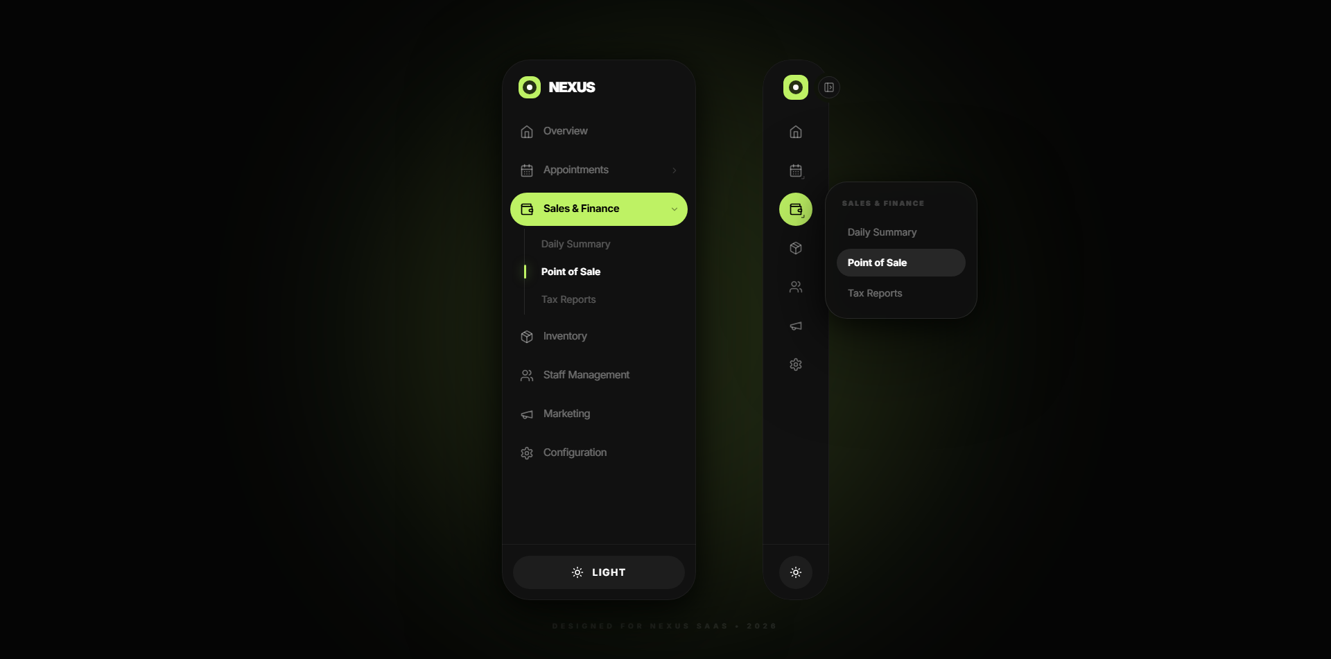 Dark Sidebar Nav clean menu modern nav navbar sidebar soft ui