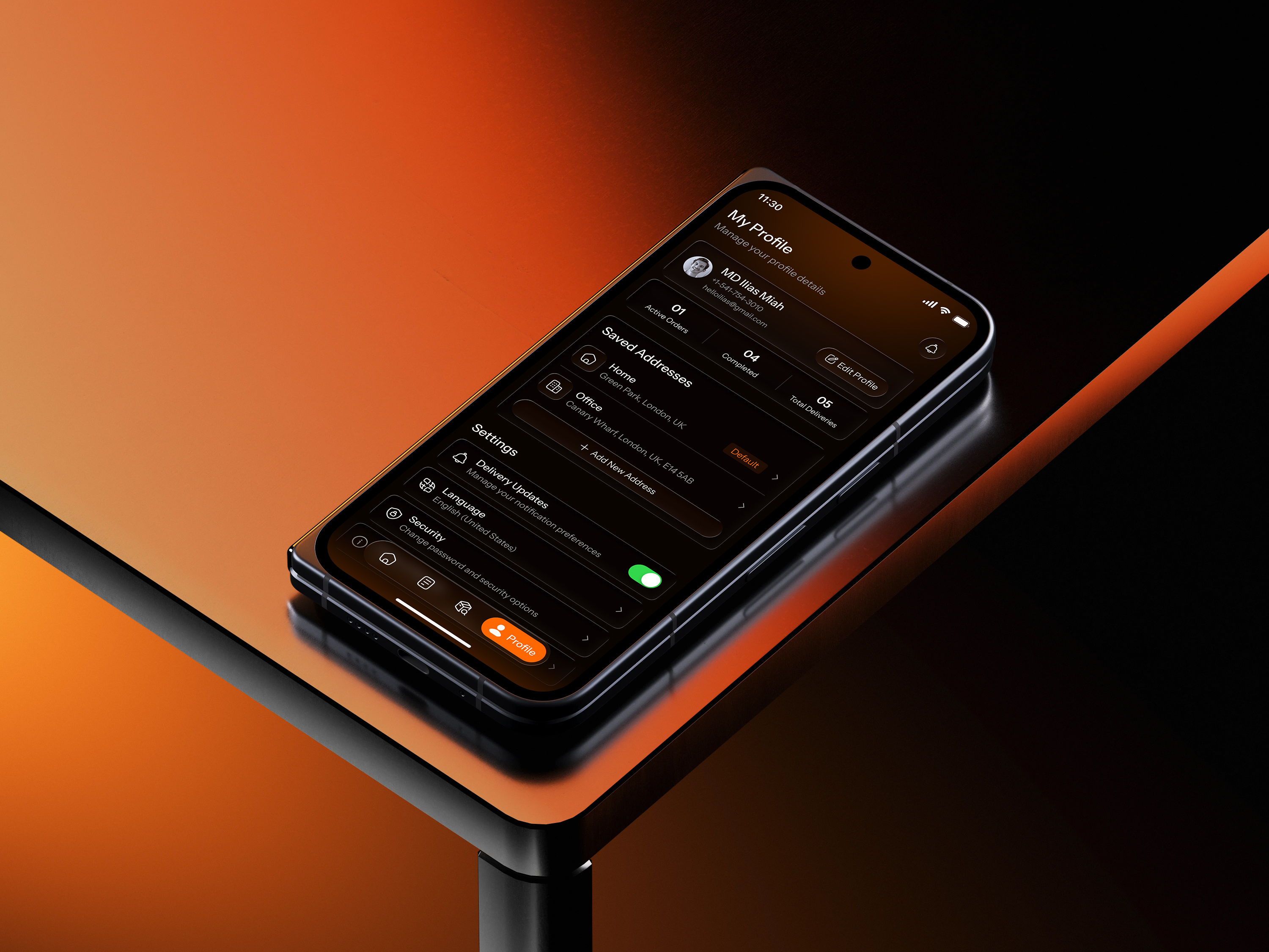 Courier Delivery Mobile App UIUX Design | Parcel Tracking app interface product service startup ui ux web