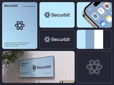 Securbit - Logo Design Concept brand identity branding concept connect design geometric logo logo designer modern network orbit planet protect saas safety secure security shield tech technology