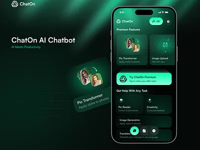 AI Assistant Mobile UI Design agent app ai ai agent ai agent app ai app ai assistant ai chatbot design ai mobile ai tools app chatbot app creative futuristic ui gradient ui mobile mobile app personal ai productivity app saas app ui design virtual assistant ui