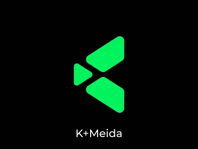 Letter K & Media Logo Design Concept 2023 3d afhdafjhd branding design graphic design icon identity design illustration k letter logo k logo logo media negative space play icon popular logo startup logo symbol vector world logo