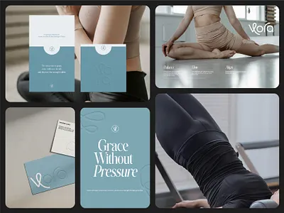 Branding Concepts for Pilates Studio - Vora brand brand design branding branding design branding pilates creative design display fitness branding graphic design logo logo design logotype packaging pilates pilates branding identity pilates studio trendy wellness wordmark logo