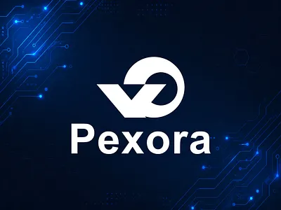 Pexora — Modern Tech Logo Design appicon brandidentity branding graphicdesign logo logodesign minimal modernlogo p letter saas startup techlogo v letter monogram visualidentity