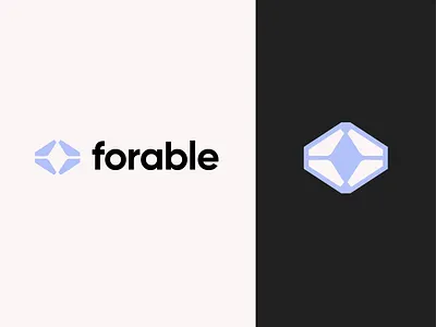 Forable_Logo Design ai artificial intelligent branding crm customer global icon infinity logo mark north star saas tech