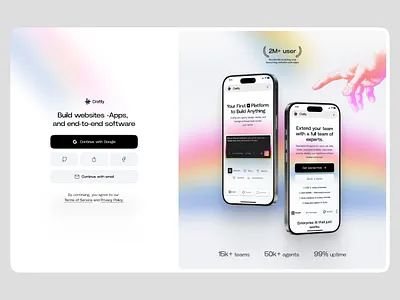 Login Page - AI Website ai ai assistant chatbot dashboard login login page minimal product saas web design