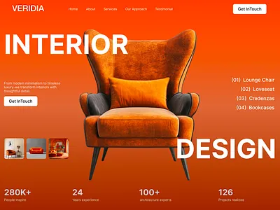 Luxury Interior Design Website UI | Modern Landing Page bold design branding clean design creative design ecommerce design ecommerce ui figma design furniture ui furniture website home decor interior design landing page luxury design minimal ui modern website product design ui design ux design web design inspiration web ui