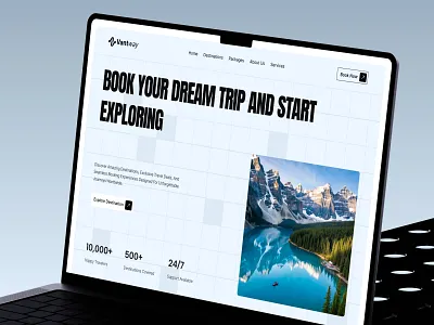 Travel Booking Website Design agency website booking platform booking website homepage design landing page minimal design pixelean product design sahin mia tourism website travel travel agency travel web travel website ui uiux web design