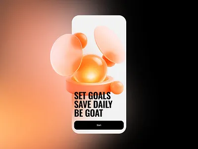 GOAT - AI Savings Goals App 3d ai app animation app design application design budget app finance app finance tracker financial app fintech graphic design ios app ios design mobile app mobile app design mobile design mobile design inspiration money app motion graphics product design