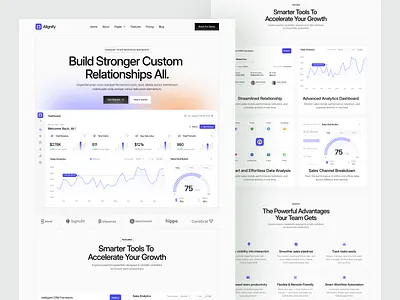 Nero - Intelligent Ai landing Page ai landing page conversion design fintech ui saas design startup website web desin