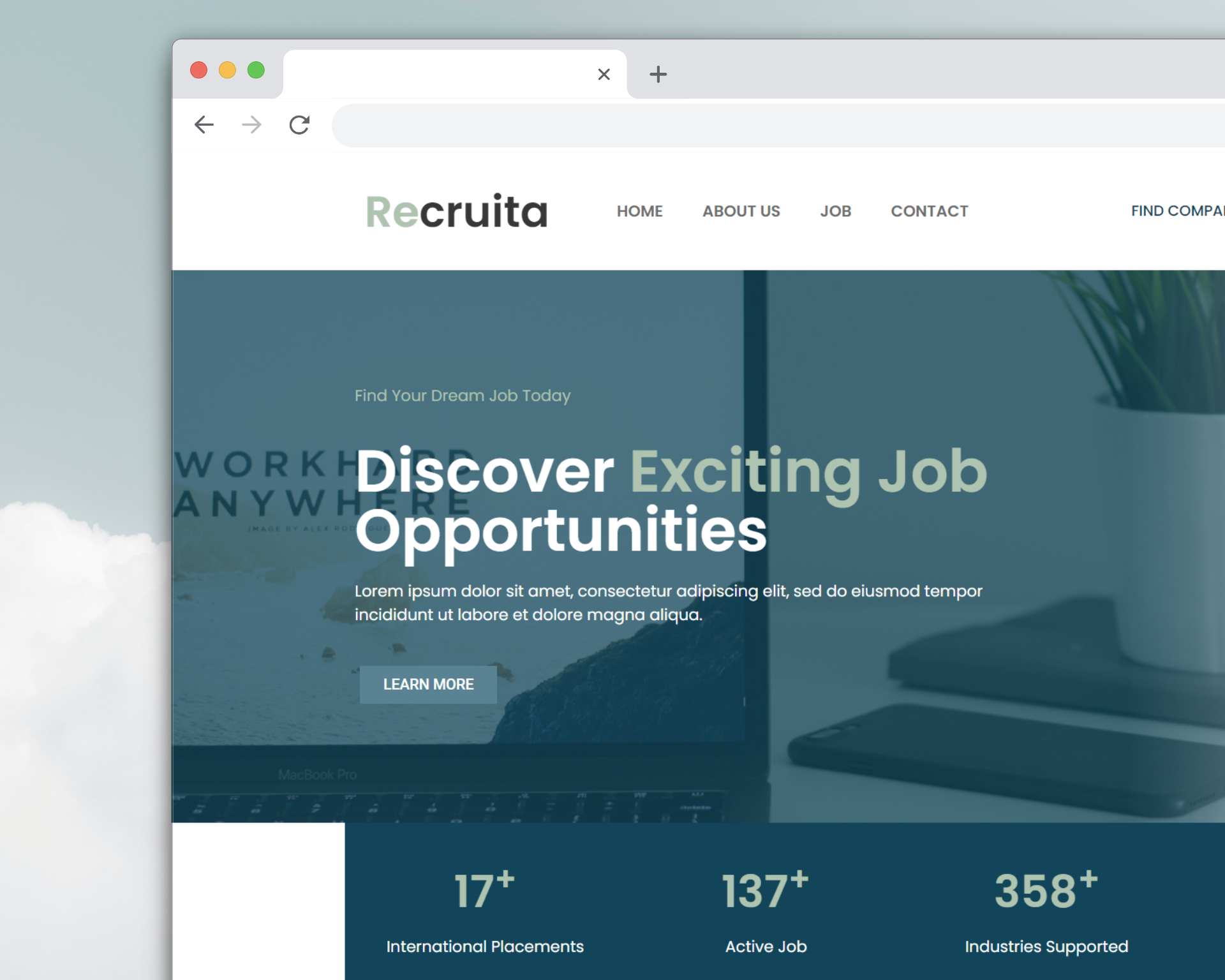 Job Portal Landing Page