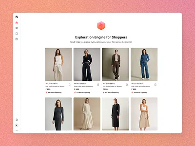 AI Exploration Engine branding design ui design ui ux website design
