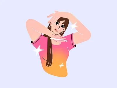 Artist portrait 2d 2d drawing art artist character character design colourful design digital drawing flat design flat illustration graphic design illo illustration illustrator inspiration portrait procreate women