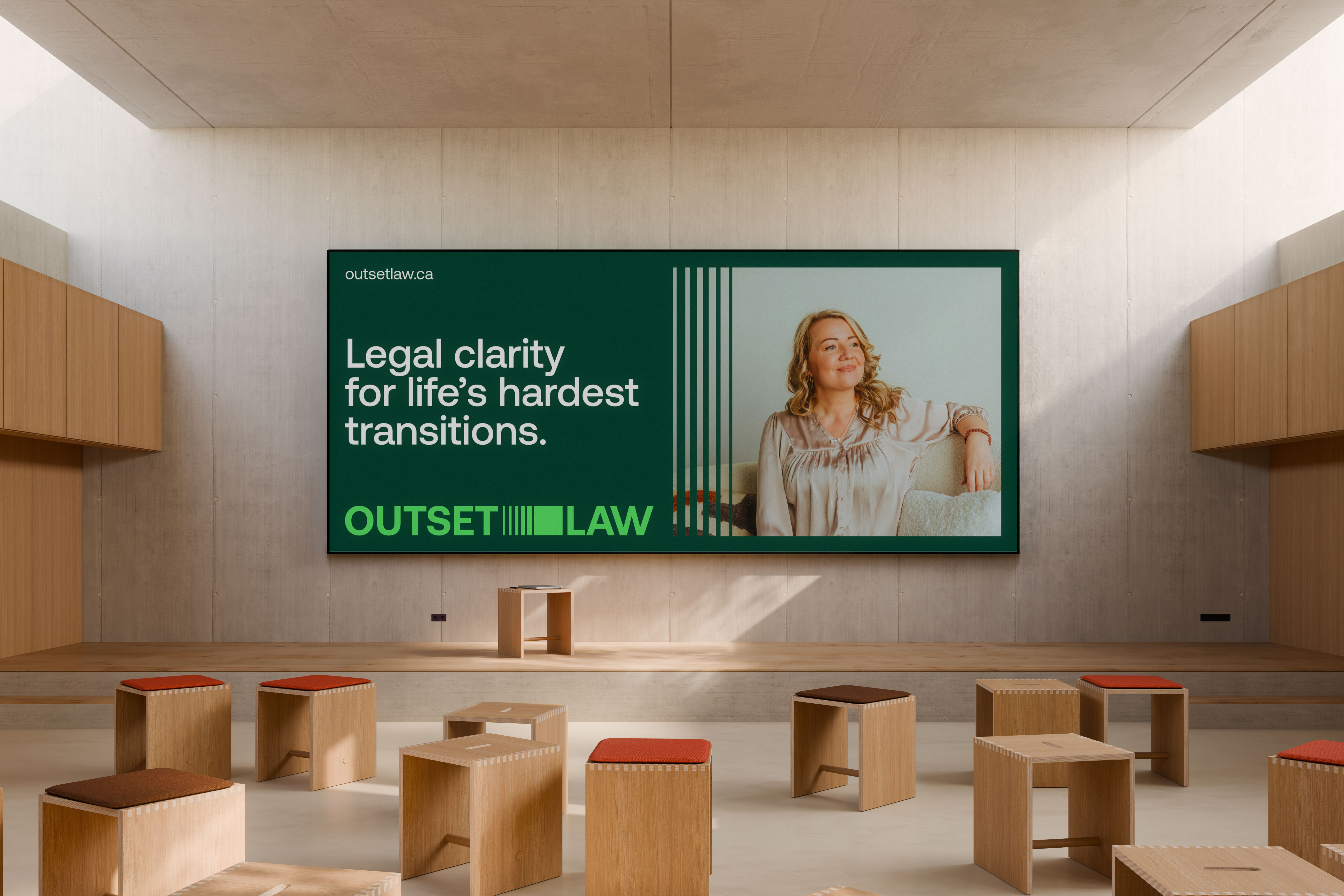 OUTSET LAW BRAND IDENTITY PART 1 advocate attorney billboard branding divorce law family law law lawyer legal branding logo poster premium branding print timeless wordmark