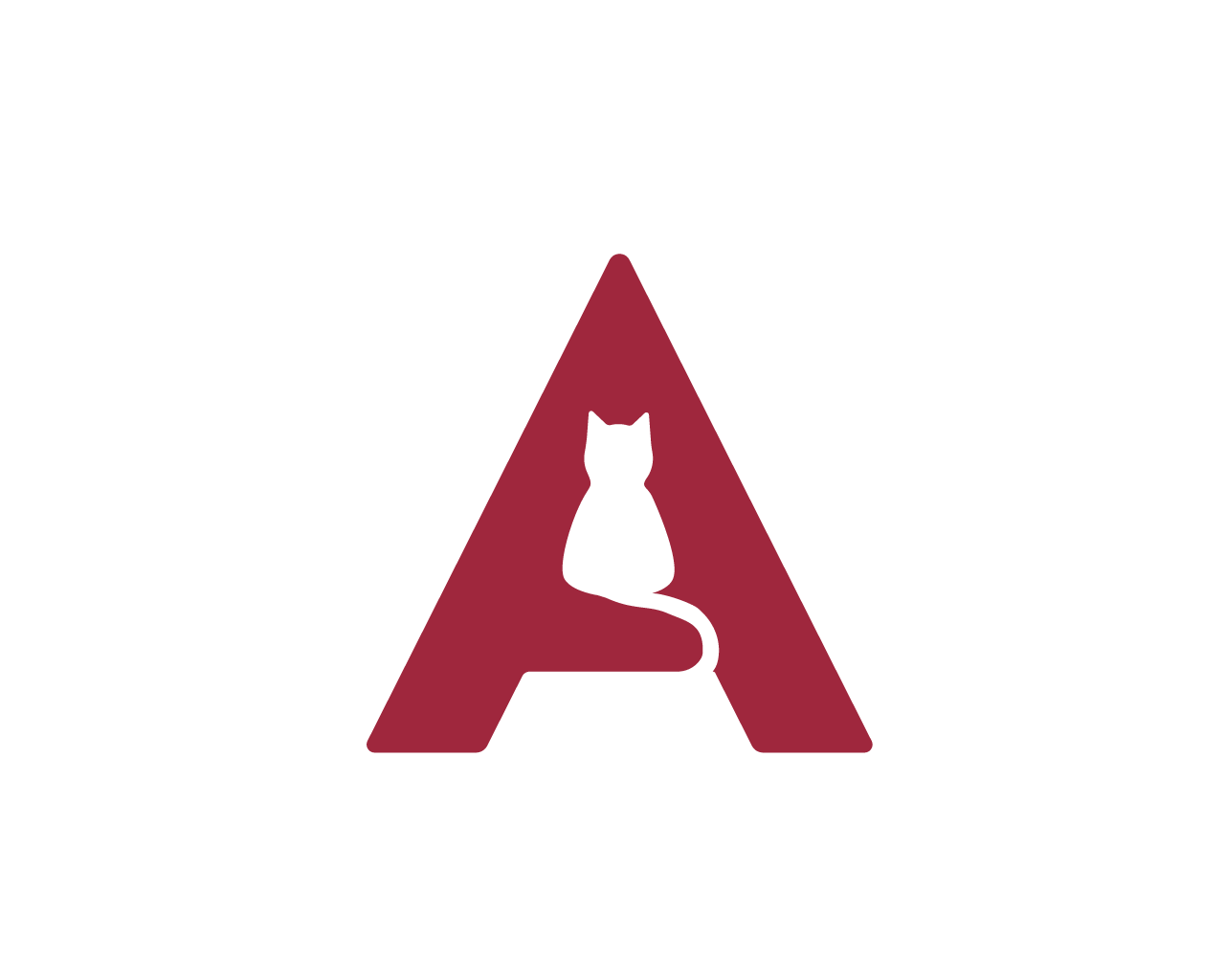 Letter Logo: A + Cat
