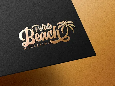 Potato Beach Marketing adobeillustrator branding brandingdesign calligraphy creative logo design graphic design logo logodesigner logomark logos logotype modern logo simple logo typography