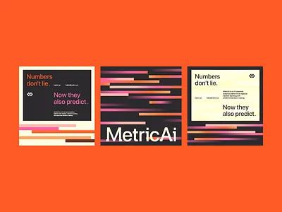 MetricAi - Social Cards abstract logo ai logo analytics logo automation logo brand cards branding data logo finance logo fintech logo futurisitc logo gradient logo growth logo minimal logo money logo saas logo social template startup logo tech logo web logo workflow logo