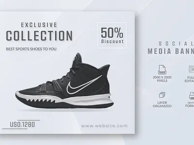 SNEAKER EXCLUSIVE COLLECTION banners bhfyp branding facebookads facebookbanner graphic design graphicdesign illustrator instagrambanner instagramstories logo marketing posterdesign socialmedia socialmediabanner socialmediadesign socialmediamarketing socialmediapost webbanner