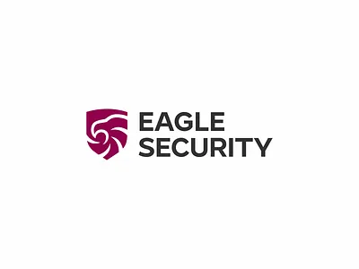 Eagle security logo design animal bird branding design eagle logo logo design minimal minimalist protection security shield simple symbol